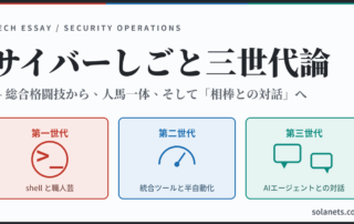 サイバー分析の三世代の変遷 — 総合格闘技から、人馬一体、そして「AIとの対話」へ 1 サイバー分析の3世代の変遷とAI分析のコレから(技術エッセイ)